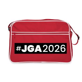 Jga 2026 Enterrement de vie de garçon - Sac Retro - rouge/blanc - Devant