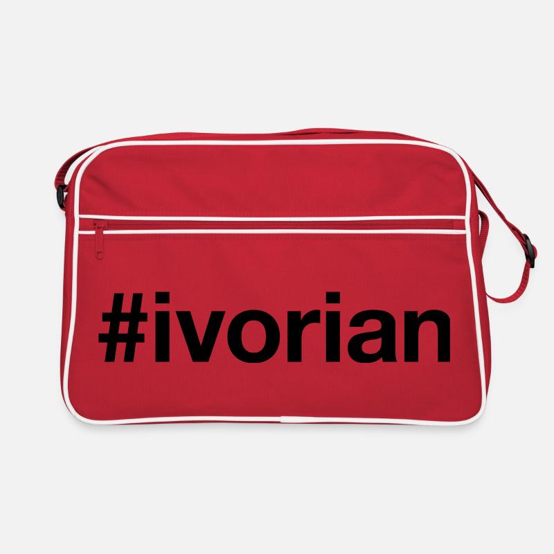 IVORIAN Hashtag Elfenbeinküste Retro Tasche