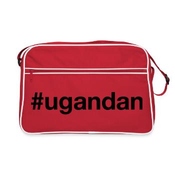 OUGANDA Hashtag Ouganda - Sac Retro - rouge/blanc - Devant