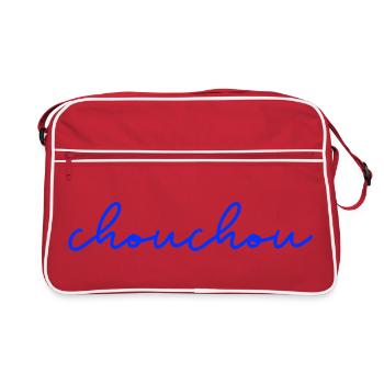 Chouchou fun humour cadeau - Sac Retro - rouge/blanc - Devant