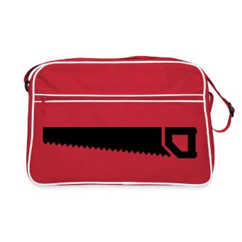 Säge - Retro Tasche - Rot/Weiß - Vorne