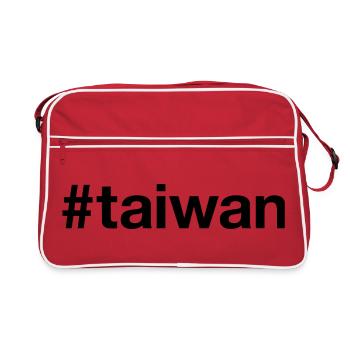 Hashtag TAÏWAN - Sac Retro - rouge/blanc - Devant