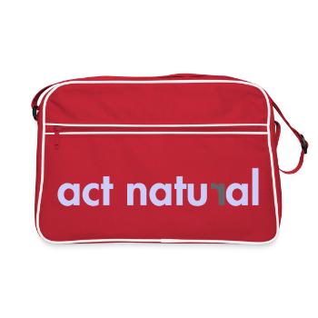 Act Natural - Retro Bag - red/white - Front