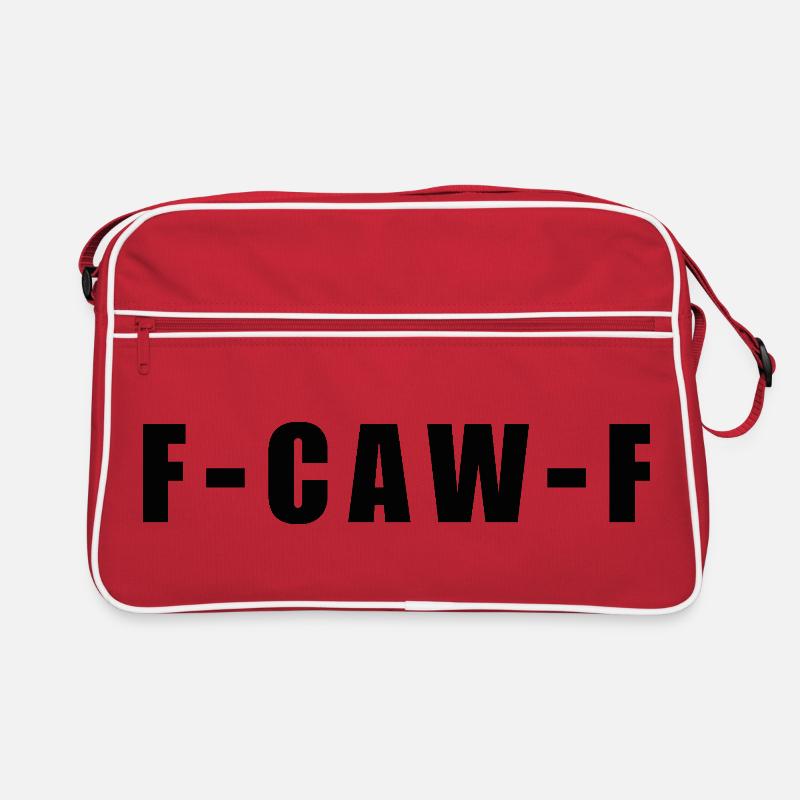 f-caw-f - Retro Tasche - Rot/Weiß
