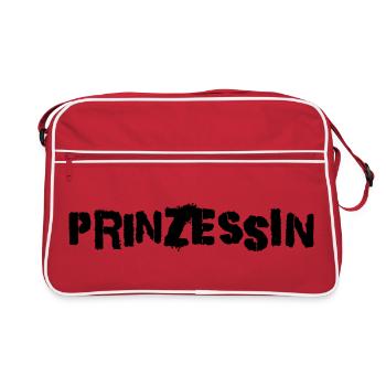 Prinzessin - Retro Tasche - Rot/Weiß - Vorne