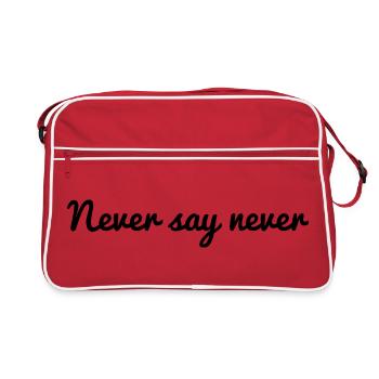 CITATION. MESSAGE. HUMOUR. CITATIONS DRÔLES - Sac Retro - rouge/blanc - Devant