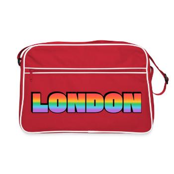 London LGBTQ Rainbow - Sac Retro - rouge/blanc - Devant
