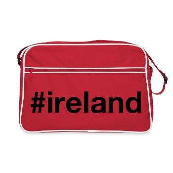 IRLANDE Hashtag Irlande - Sac Retro - rouge/blanc - Devant