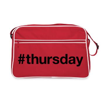 THURSDAY Hashtag thursday - Retro Bag - red/white - Front
