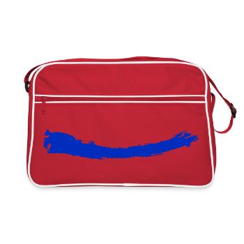 Brush | Brush | light blue - Retro Bag - red/white - Front