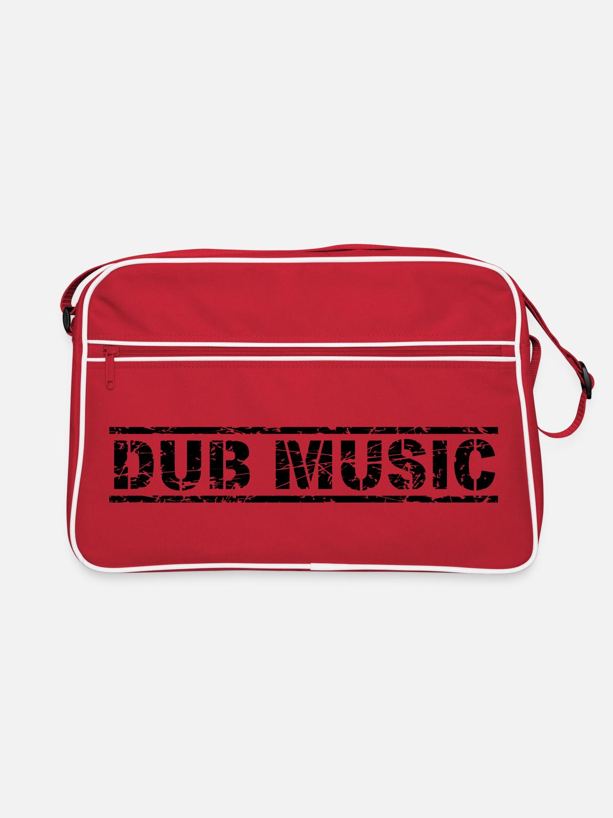 Dub Music - Retro Bag - red/white - Front
