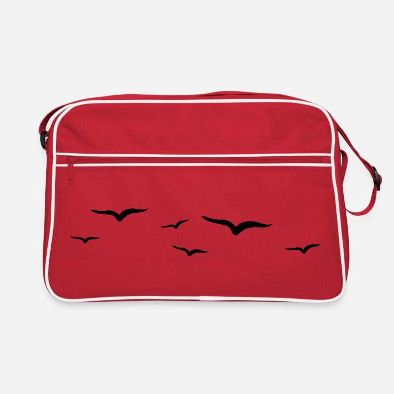 Abstrakte Flugvogel Illustration Retro Tasche