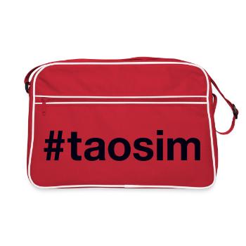 Taoïsme Hashtag Taoïsme - Sac Retro - rouge/blanc - Devant