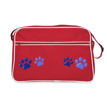 Empreintes Bleues Animal - Sac Retro - rouge/blanc - Devant
