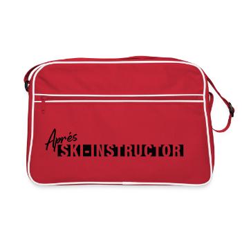 Après Ski Instructor – First Lesson Free - Retro Tasche - Rot/Weiß - Vorne