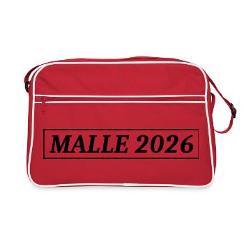 Malle 2026 - Sac Retro - rouge/blanc - Devant