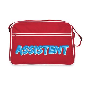 Assistant as a comic - Retro Bag - red/white - Front
