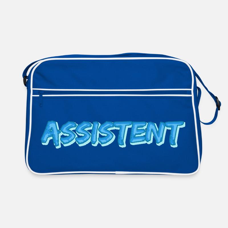 Assistent als Comic Retro Tasche