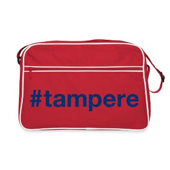 Tampere Suomi Finland Hashtag - Retro Bag - red/white - Front
