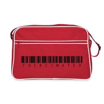 vacciné - Sac Retro - rouge/blanc - Devant