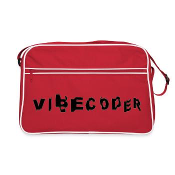 VibeCoder Glitch Neon - Sac Retro - rouge/blanc - Devant