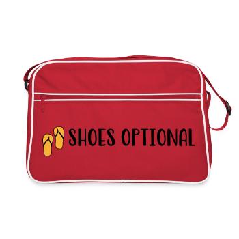 Chaussures optionnelles - Diction de plage - Tongs - Sac Retro - rouge/blanc - Devant