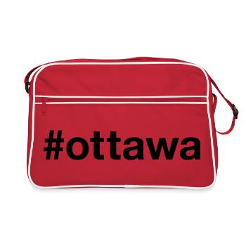 OTTAWA Canada Kanada Hashtag - Retro Bag - red/white - Front