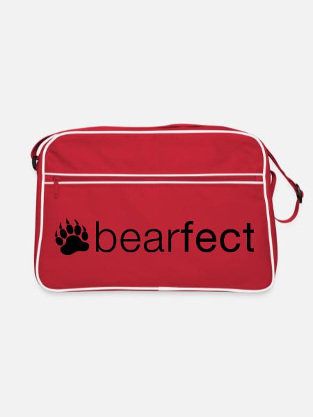 Bearfect - Retro Tasche - Rot/Weiß - Vorne