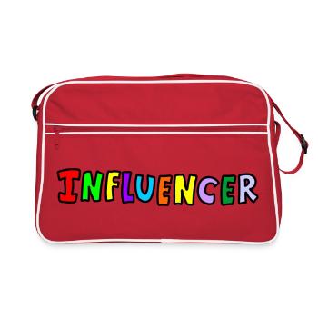 influencer - Retro Bag - red/white - Front
