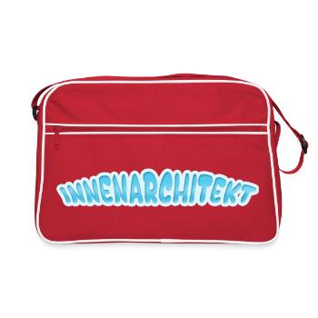 Interior Designer as Interior Designer - Retro Bag - red/white - Front