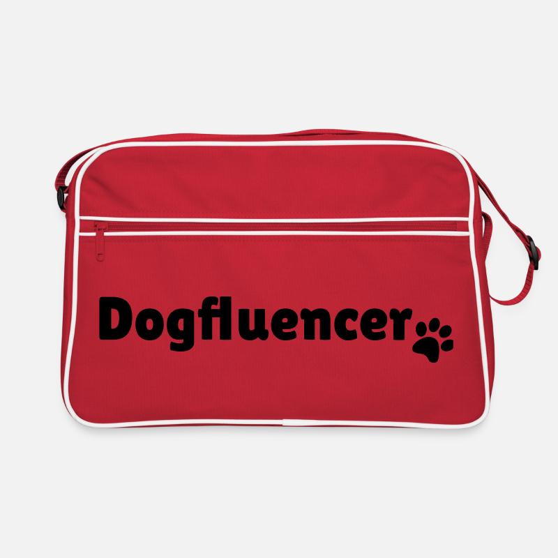Dogfluencer Influencer Design Geschenk Retro Tasche