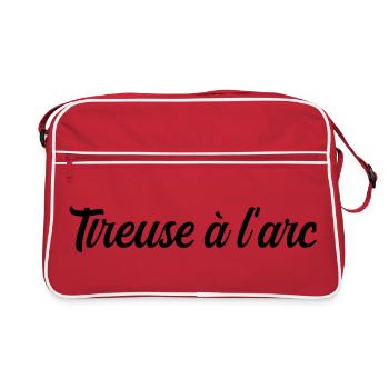 Tireuse à l'Arc Précision Sport Flèche Cible - Sac Retro - rouge/blanc - Devant