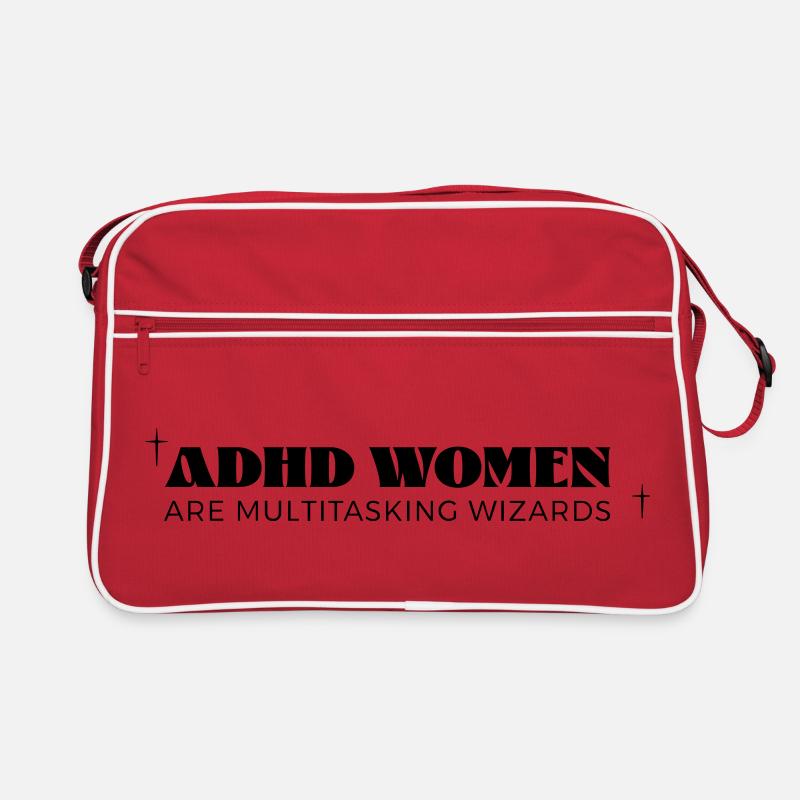 ADHD Women - Retro Tasche - Rot/Weiß