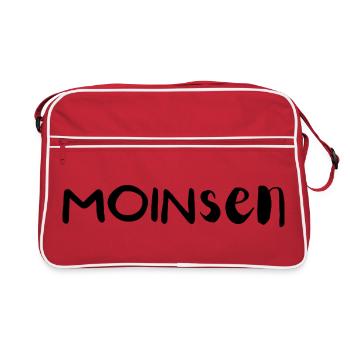 MOINSEN - Retro Tasche - Rot/Weiß - Vorne