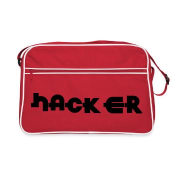 Hacker - Sac Retro - rouge/blanc - Devant
