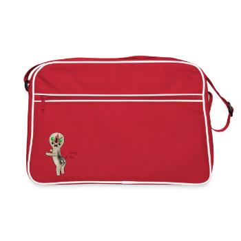 SCP-173 Sexy - Retro Tasche - Rot/Weiß - Vorne