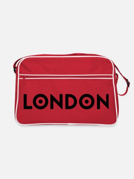 LONDON - Retro Bag - red/white