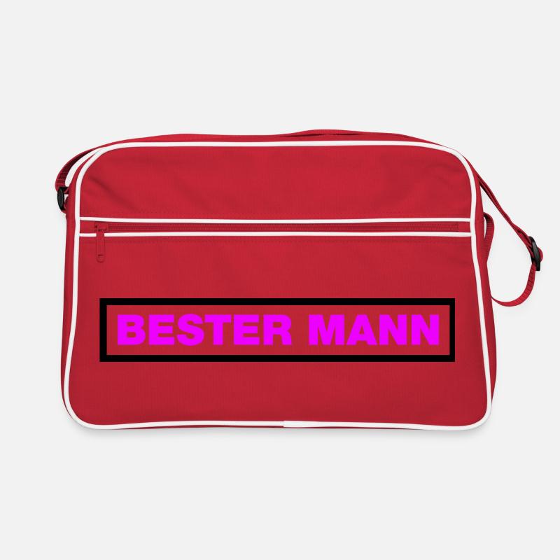 Bester Mann Retro Tasche