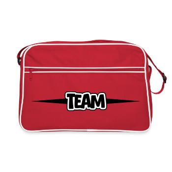 Équipe - Sac Retro - rouge/blanc - Devant