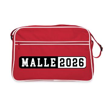Malle 2026 - Sac Retro - rouge/blanc - Devant
