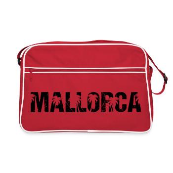 Majorca Palm Trees Island Spain - Retro Bag - red/white - Front