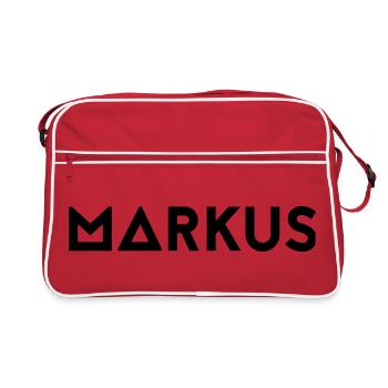 First name Markus - Retro Bag - red/white - Front