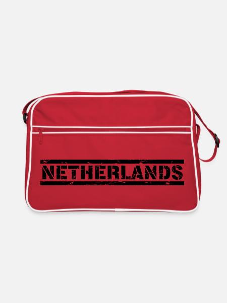 Pays-Bas - Sac Retro - rouge/blanc - Devant