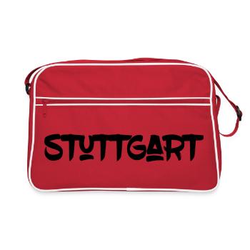 Stuttgart - Baden-Württemberg - Neckar Killesberg - Retro Tasche - Rot/Weiß - Vorne