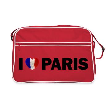 J’adore Paris, France - Sac Retro - rouge/blanc - Devant
