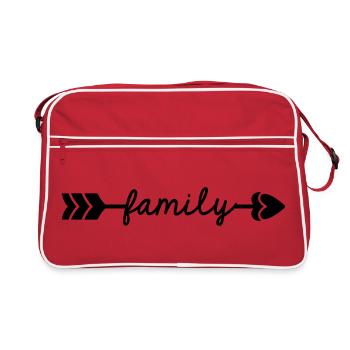 Family - Sac Retro - rouge/blanc - Devant