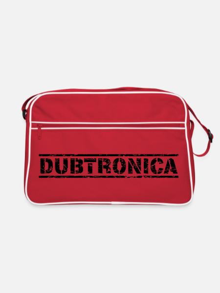 Dubtronica - Retro Tasche - Rot/Weiß - Vorne