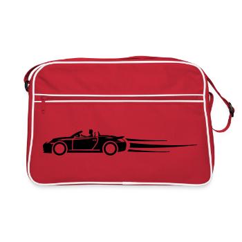 Auto Gas Sportwagen - Retro Tasche - Rot/Weiß - Vorne