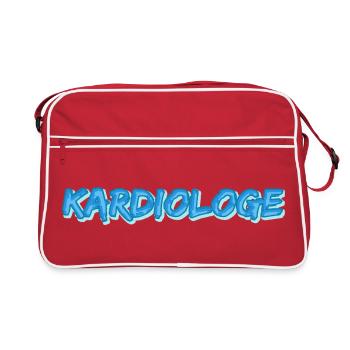 Cardiologist as a comic - Retro Bag - red/white - Front