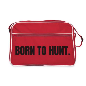 BORN TO HUNT Carnivore Outdoor Statement - Retro Tasche - Rot/Weiß - Vorne